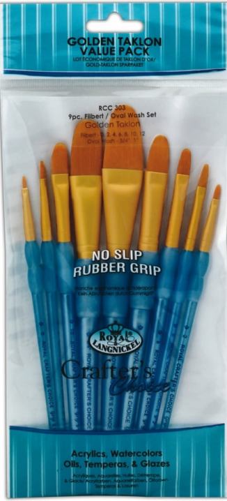 Filbert brush set